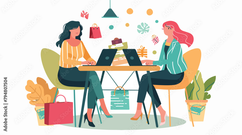 Business women working together in running a successful business