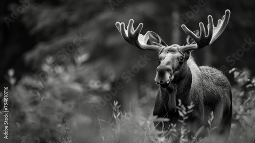Amazing Moose background wallpaper image © Leli