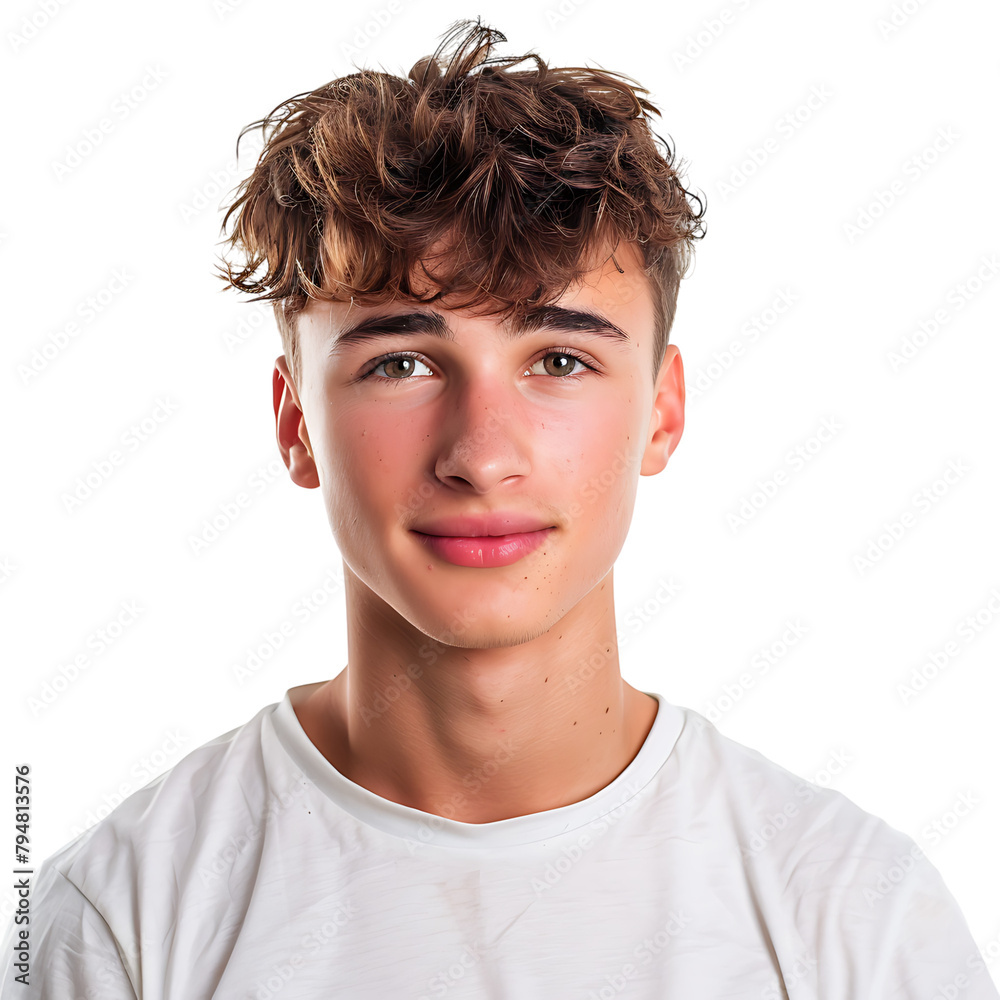 Glad young man posing on isolated transparent background Glad young man posing on isolated transparent background