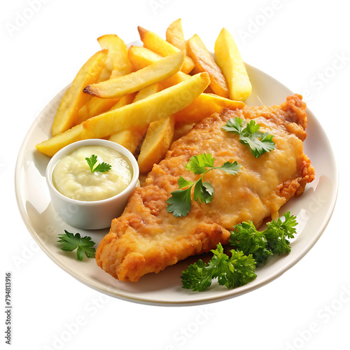 fish and chips transparent background