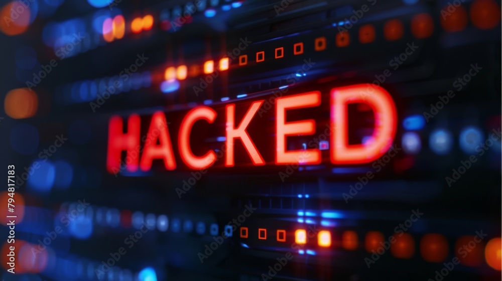Hacked pc - Monitor Showing Bold Hacked pc - Monitor Showing Bold