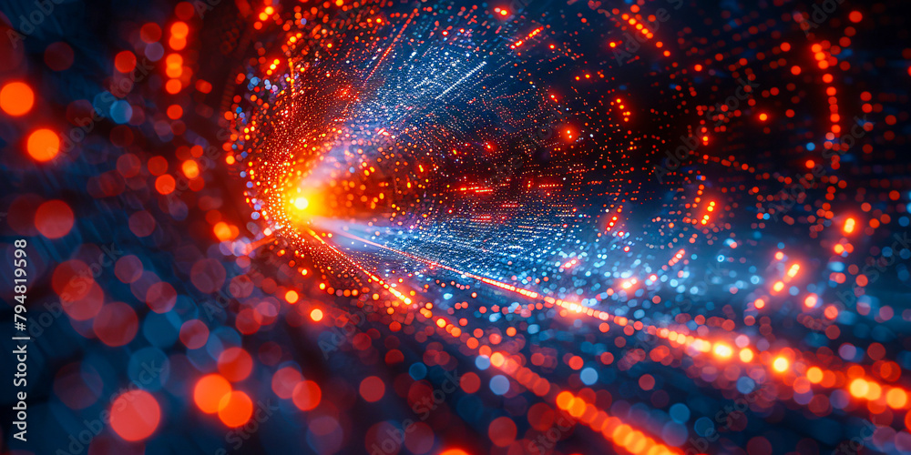Futuristic Abstract Background, Glowing Light Energy in Space, Science and Technology Concept Futuristic Abstract Background, Glowing Light Energy in Space, Science and Technology Concept