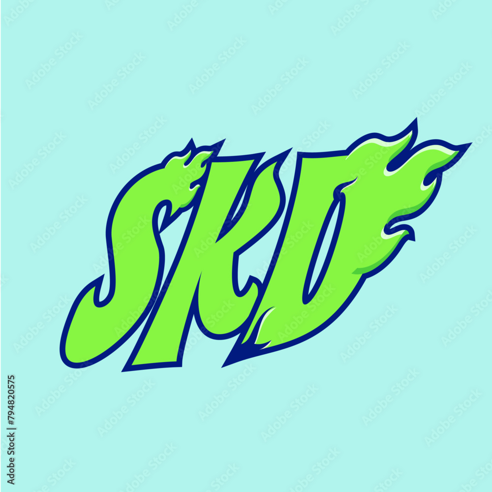 Obraz premium SKD Font