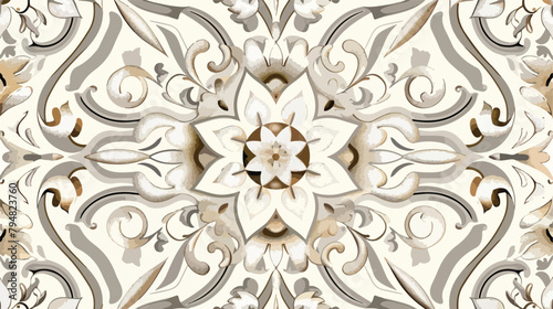 Gorgeous Italian ceramic ornate in neutral beige 
