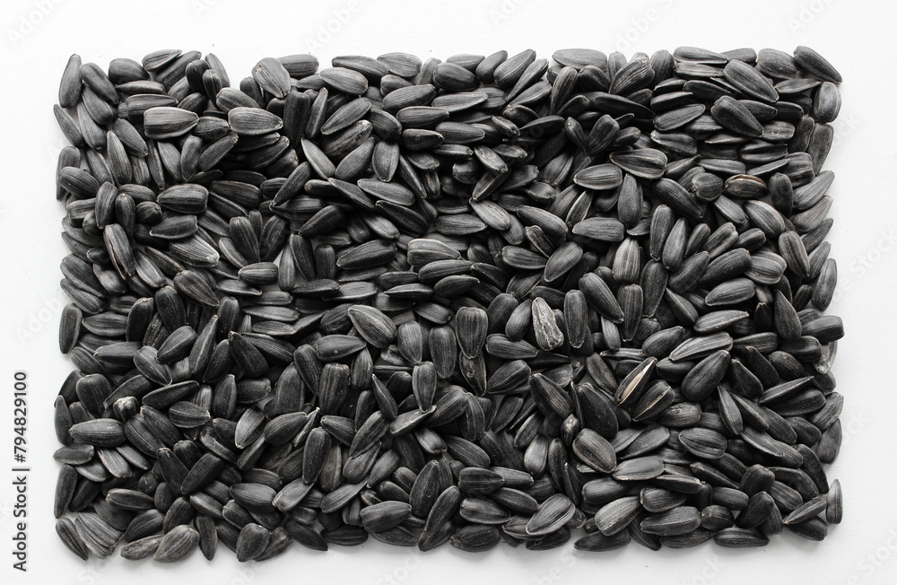 Perfect rectangle made of sunflower seeds on clean white background stock photo for seeds backgrounds
Perfect rectangle made of sunflower seeds on clean white background stock photo for seeds backgrounds