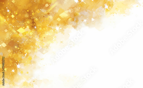 星や金粉が魔法のように光り輝く背景素材
