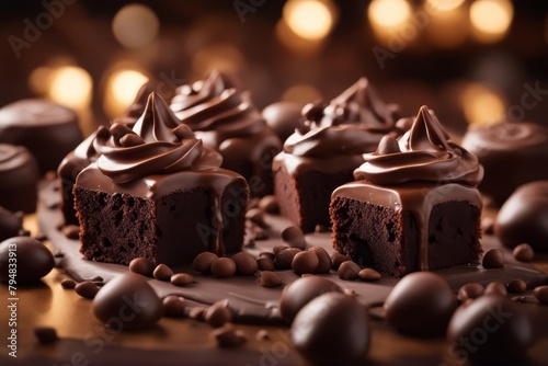 'dessert chocolate Similar Keywords cake food sweet sugar plate black spoon dough brown eat confectionery mint' photo