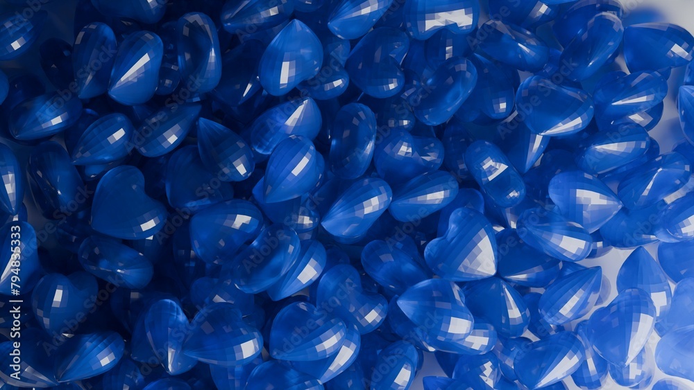 coloured glass hearts 3d render made in blender coloured glass hearts 3d render made in blender