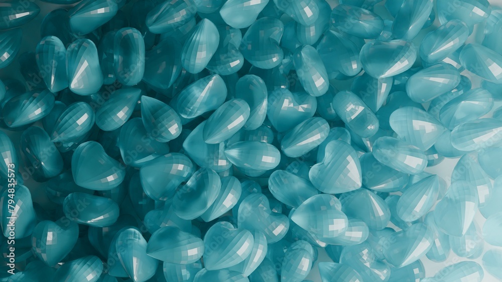 coloured glass hearts 3d render made in blender coloured glass hearts 3d render made in blender
