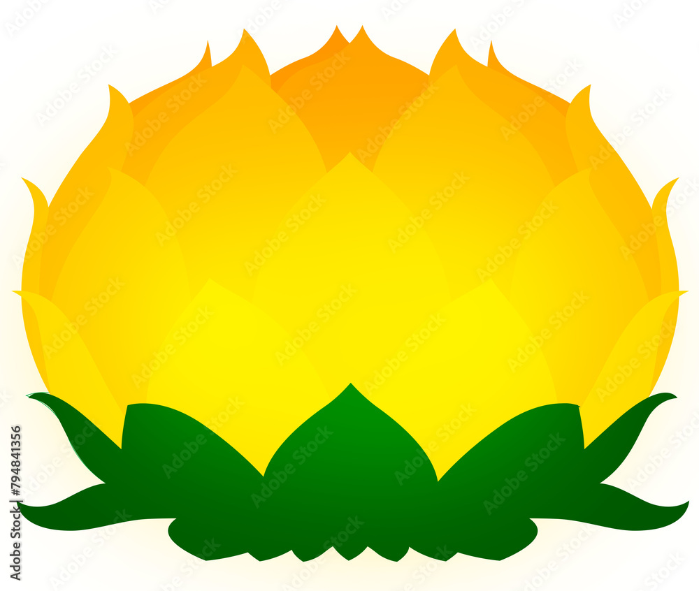 This is a lantern illustration made with lotus flowers. This is a lantern illustration made with lotus flowers.