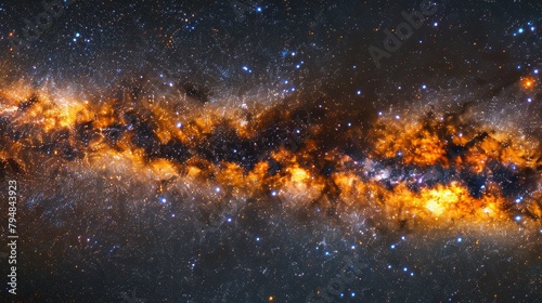 Galaxy  An awe-inspiring image of the Milky Way Galaxy  stretching across the night sky