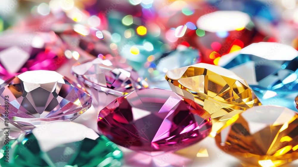 close up shot of group multi colors diamond Gemstones collection jewelry set. close up shot of group multi colors diamond Gemstones collection jewelry set.