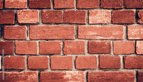 Red brick wall background. Rough Texture of Red Brick Wall, Background for Architectural Themes