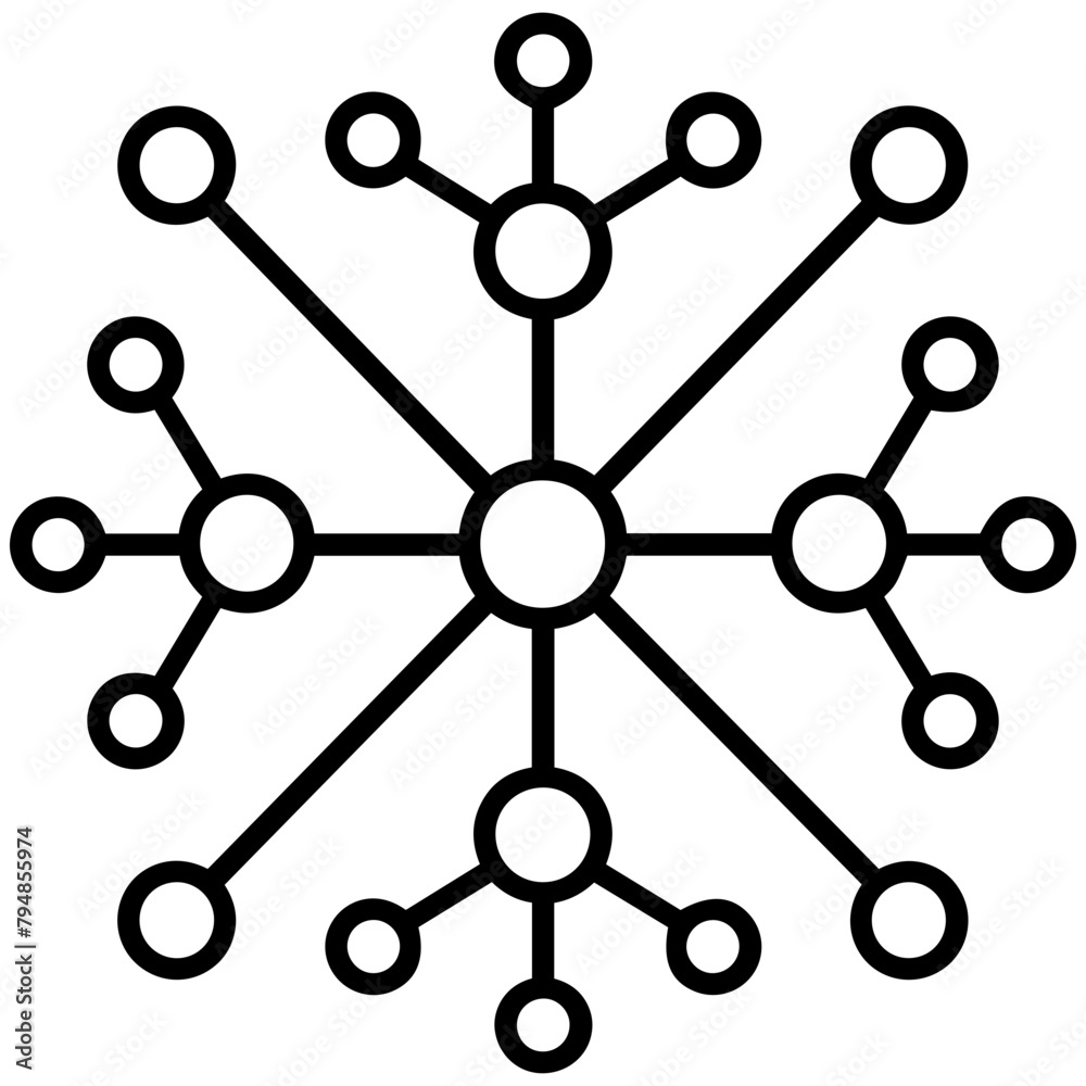 Abstract Network Connectivity Icon Abstract Network Connectivity Icon