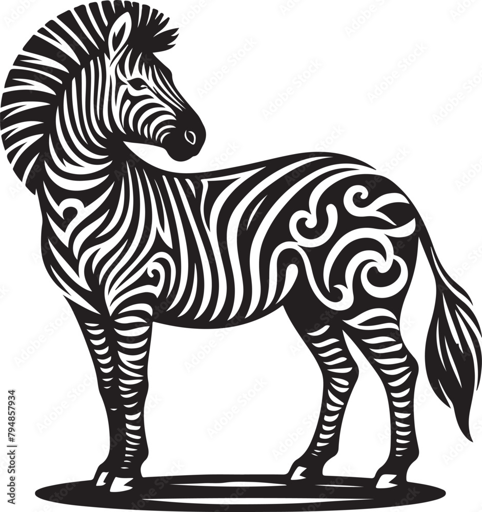 Fototapeta premium zebra illustration