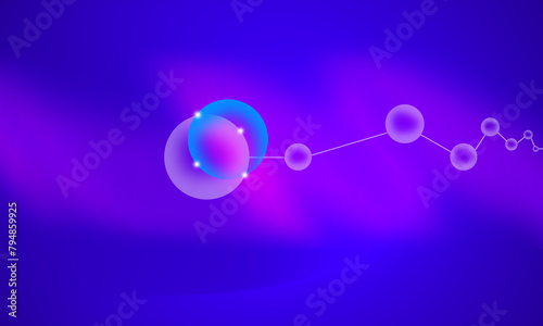 Abstract blue purple gradient blurred background	