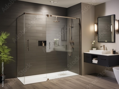 A Modern Bathroom Showcased in a Home Improvement Catalog