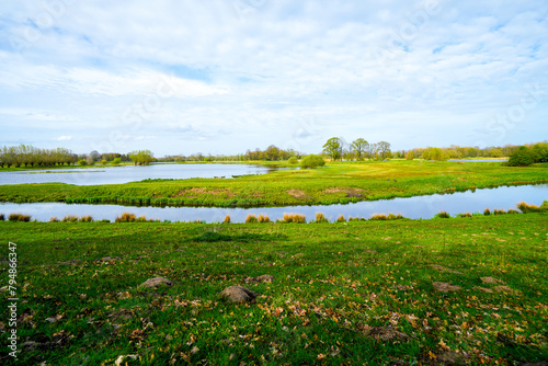 Landscape at the Steinhorster Basin. Nature in the landscape protection area in Delbr  ck. Steinhorster Becken. 