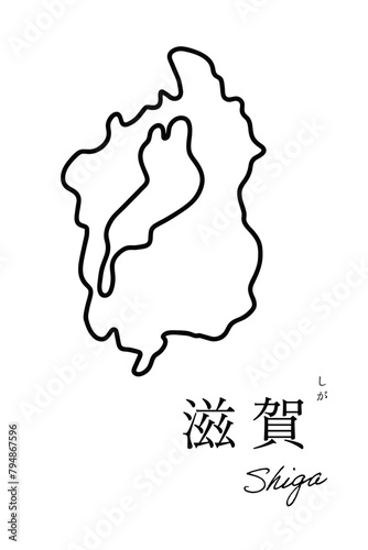 滋賀県の地図