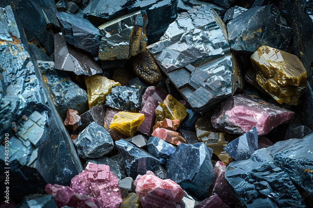Small accumulation of elements extracted in a uncommon earth quarry. Small accumulation of elements extracted in a uncommon earth quarry.