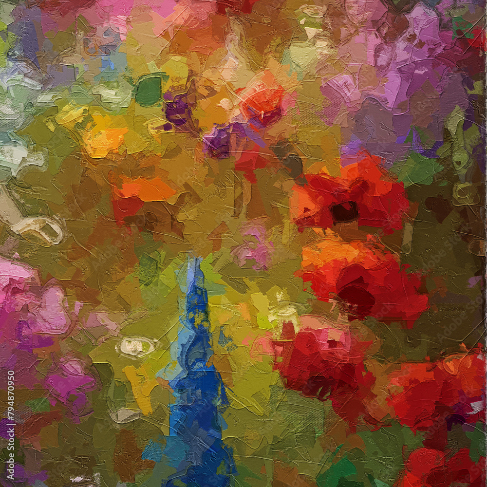 Oil painting and various floral landscapes, ponds, forests, deer, chrysanthemums, lotus leaves, and lotus flowers Oil painting and various floral landscapes, ponds, forests, deer, chrysanthemums, lotus leaves, and lotus flowers