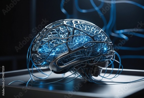 Exploring the future of AI with brain-inspired technology, Merging of brain and machine, Unlocking the potential of the human brain through artificial intelligence, The ethical implications of artific photo