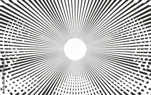 Sunlight Speckle  Abstract White and Grey Radial Pattern Against White  Generative AI