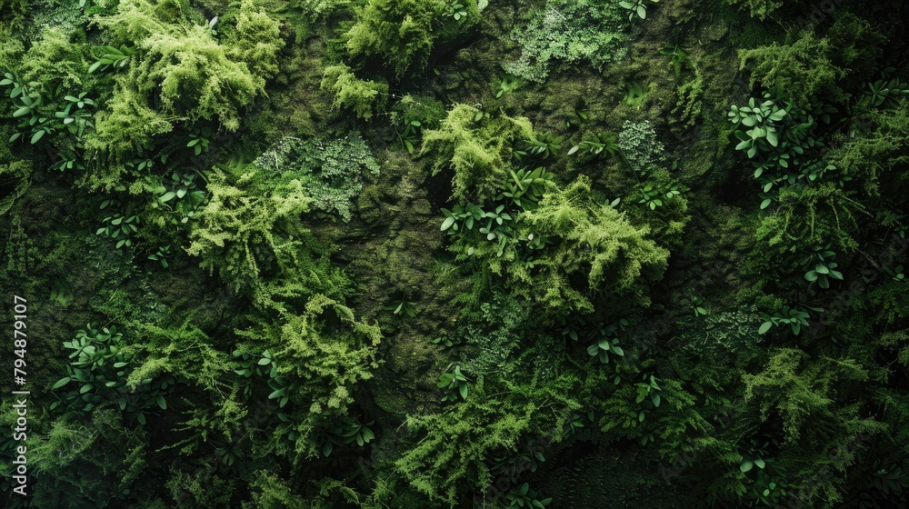 Textured in mossy green Green moss backdrop