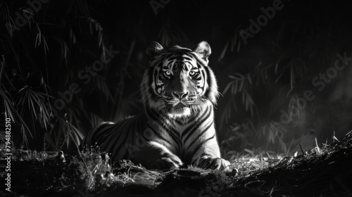 Tiger amazing background HD wallpaper © Leli