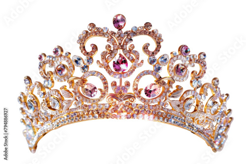 Regal Brilliance Crown on Transparent Background