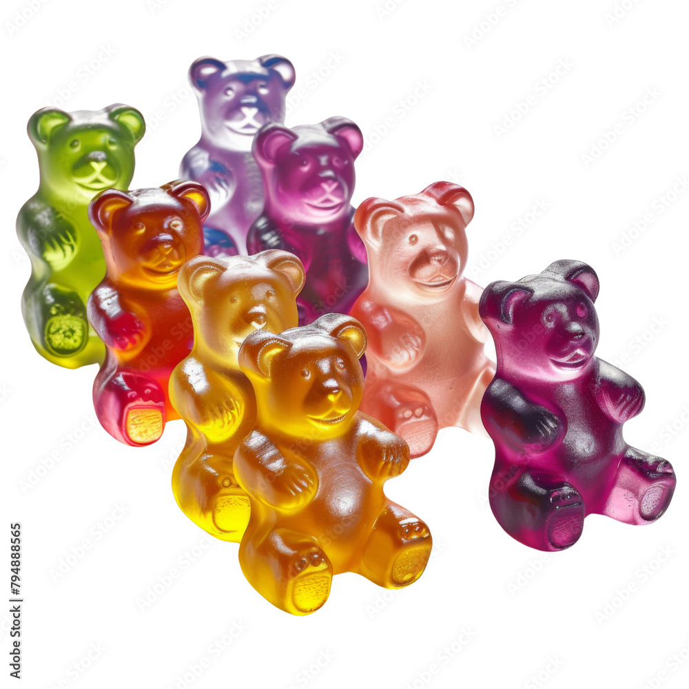 Colorful Gummy Bears Parade