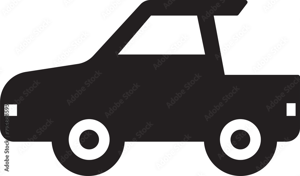 Pickup Truck Glyph Icon