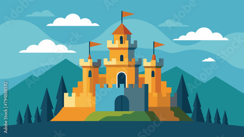 A majestic fortress constructed from a legacy of wise financial decisions acts as a stronghold against future economic uncertainty.