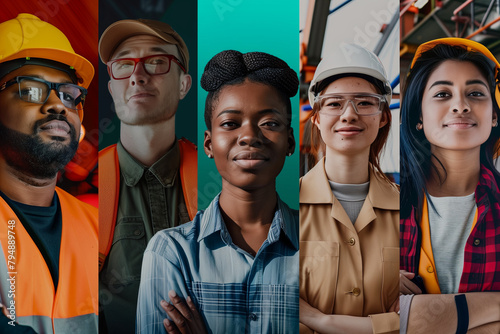 A collage featuring individuals from various professions, highlighting the diversity and essential contributions of different careers