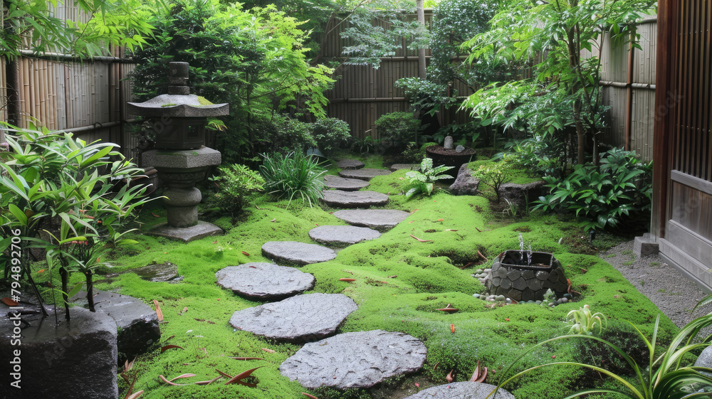 The Art and Culture of Japanese Gardens: A Case Study of a Garden with Stone Paths