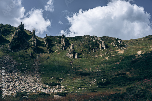 Beautiful view in the Carpathians. Spitzi Mountains. Ukraine photo