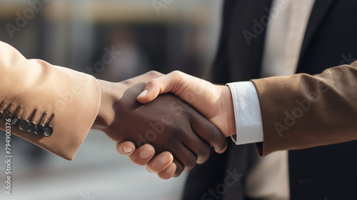 business people shaking hands