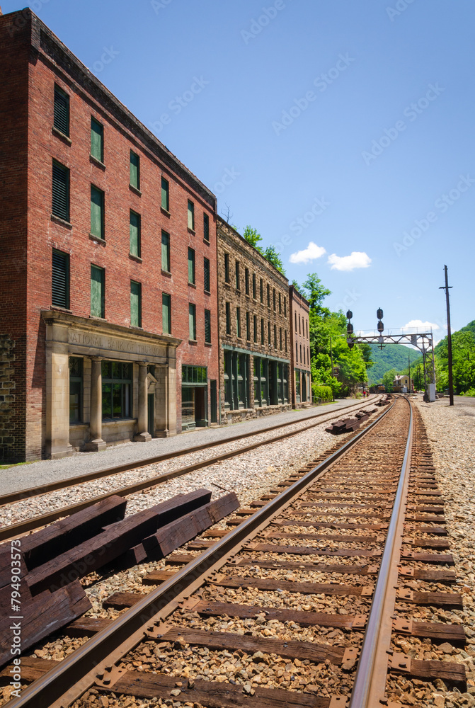 The Ghost Town of Thurmond in the New River Gorge National Park, West Virginia, USA