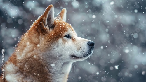 dog in snow © hallowen