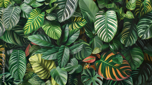 beauty of Calathea Zebrina in its natural habitat, thriving amidst tropical foliage and lush vegetation, its striking appearance adding vibrancy and character to the verdant landscape.