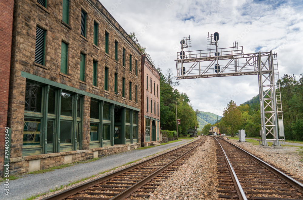 The Ghost Town of Thurmond in the New River Gorge National Park, West Virginia, USA