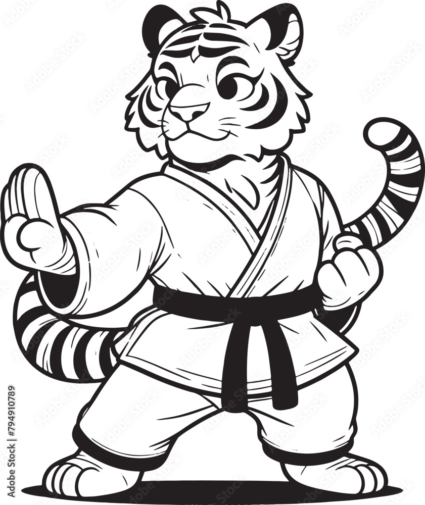 tiger karate cartoon tiger karate cartoon