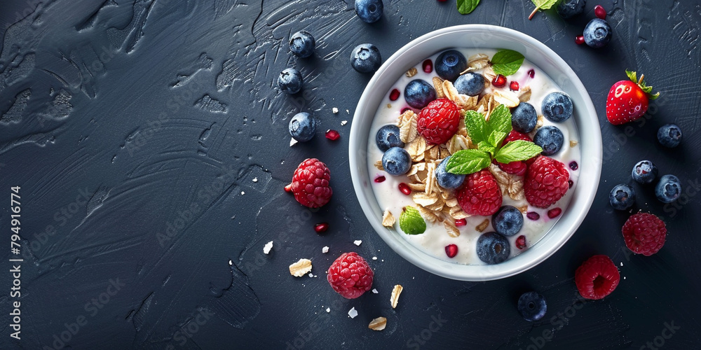Fresh Berries and Yogurt Breakfast Fresh Berries and Yogurt Breakfast