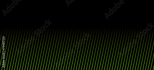 Grüne schräge Streifen mit Farbverlauf auf schwarzem Hintergrund