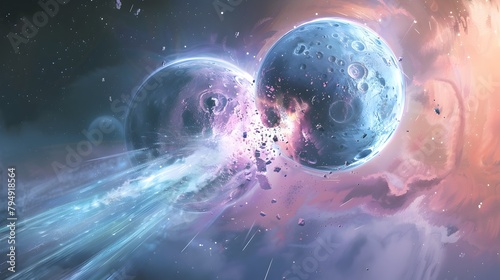 Dramatic Cosmic Collision o...