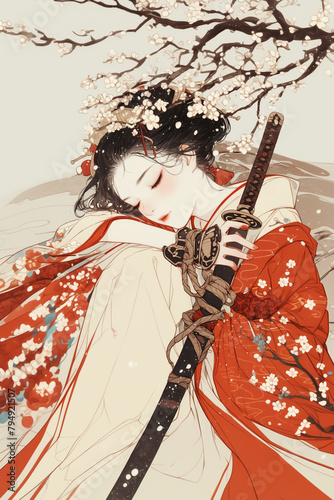 Sleeping Woman and Sword