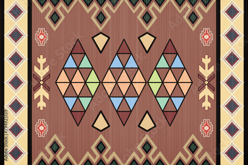 Southwestern Style - The geometric southwestern Aztec pattern makes a statement with rich colors that are easy to coordinate with a range of decor styles.