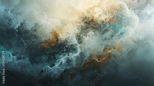 Abstract nature art background Where surreal textures and dreamy landscapes A world of endless possibilities and creative inspiration. © Phoophinyo