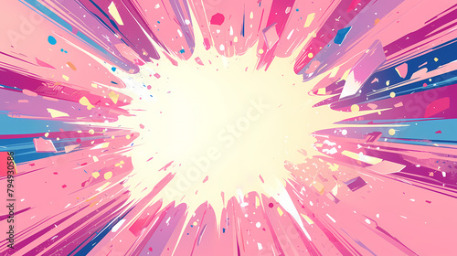 background of a comic book explosion