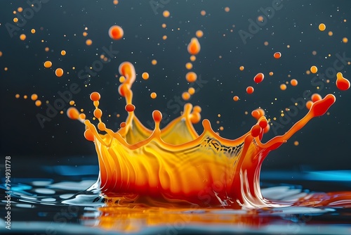 Vibrant and Dynamic Splash of Colorful Liquid Motions in Striking Visuals